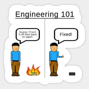 Funny Engineering artwork Sticker